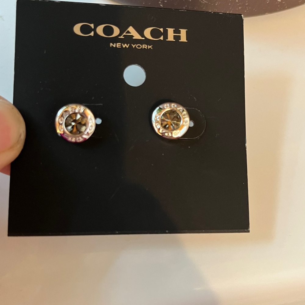 Coach Silver stud Earrings - Picture 4 of 5
